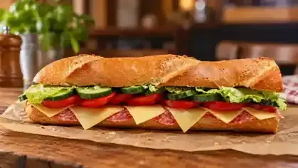 Croque Royal Croque mit frischem Salat und Gemüse
